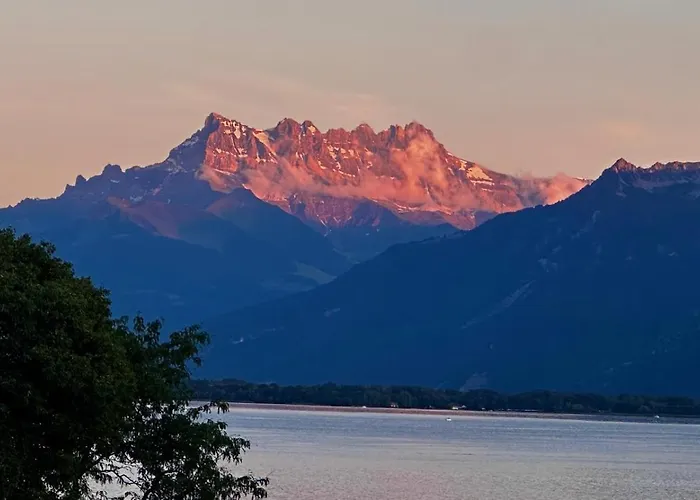 Martine's Cosy Guestroom With Private Bath Near Montreux *